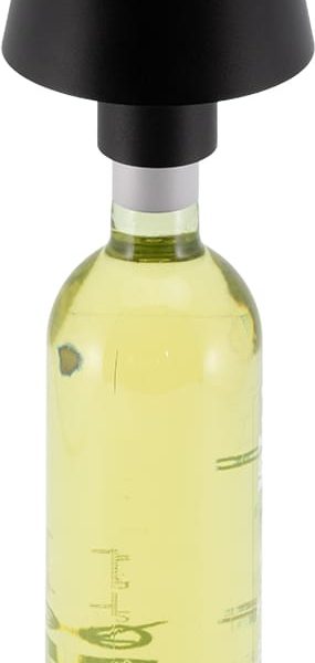 SECURIT Flaschenleuchte PARIS LP-PA-BL schwarz, Akku, dimmbar