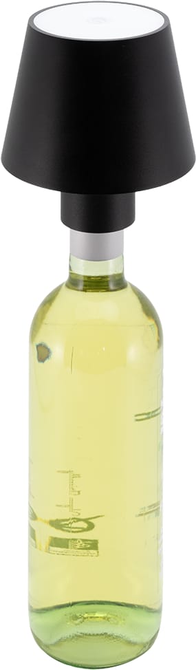 SECURIT-LP-PA-BL-8720663160980 SECURIT Flaschenleuchte PARIS LP-PA-BL schwarz, Akku, dimmbar – Hochwertig & günstig bei ShopDeca