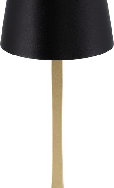 SECURIT Tischleuchte ROME LP-RO-GD-BL gold, Akku, dimmbar