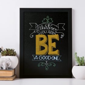 SECURIT Kreidetafel WOODY WBW-BL-30-40 schwarz 40x30x1cm