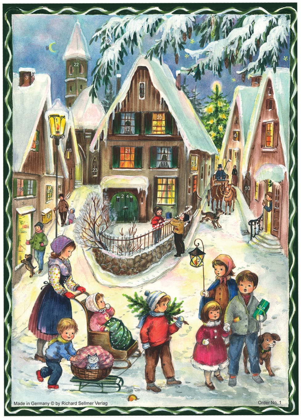 SELLMER-1-4025985800014 SELLMER Adventskalender 800 1 Weihnachten im Dorf – Hochwertig & günstig bei ShopDeca