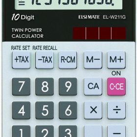 SHARP Taschenrechner W211GGY Glastop Design