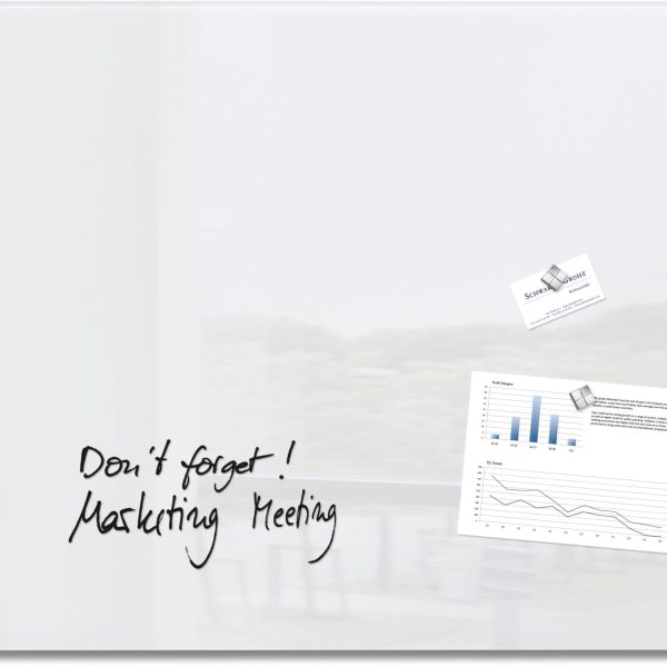 SIGEL Glas Magnetboard GL141 weiss 1000x650mm