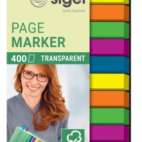 SIGEL Haftnotizen Film 6x50mm HN617 5-farbig ass. 10 x 40 Streifen