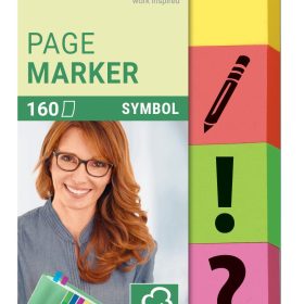SIGEL Haftnotizen mit Symbol 20x50mm HN635 4-farbig ass. 4 x 40 Streifen