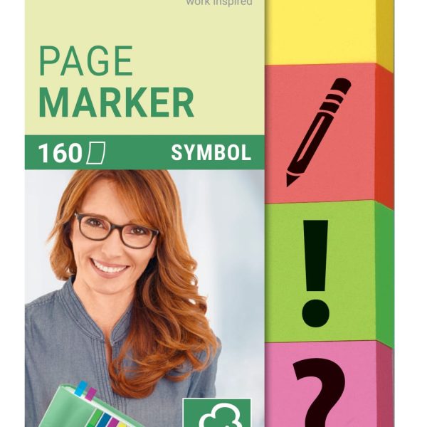 SIGEL Haftnotizen mit Symbol 20x50mm HN635 4-farbig ass. 4 x 40 Streifen