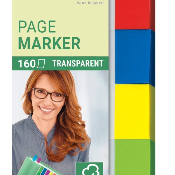 SIGEL Haftnotizen Transp. 20x50mm HN670 4-farbig ass. 4 x 40 Streifen