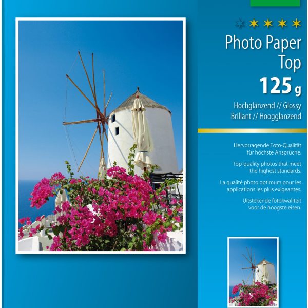 SIGEL InkJet Fotopapier A4 IP663 125g,glossy, weiss 25 Blatt