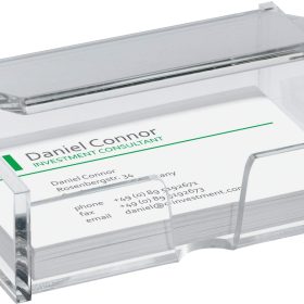 SIGEL Visitenkartenbox VA112 transp. 98x68x29mm, 80 Karten