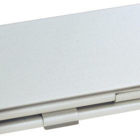 SIGEL Visitenkarten-Etui 63x92x10mm VZ136 Alu 2x15 Karten