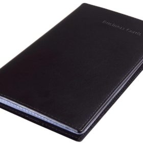 SIGEL Visitenkartenmappe VZ171 schwarz, f. 120 Karten 90x58mm