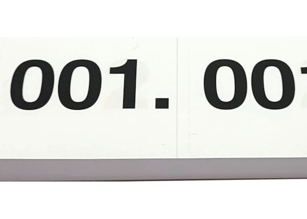 SIMPLEX Garderobenblock 1-100 13070 weiss 100 Blatt