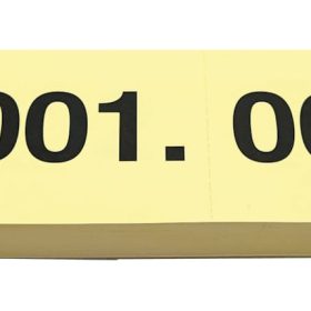 SIMPLEX Garderobenblock Nr. 1-100 13071 gelb 100 Blatt