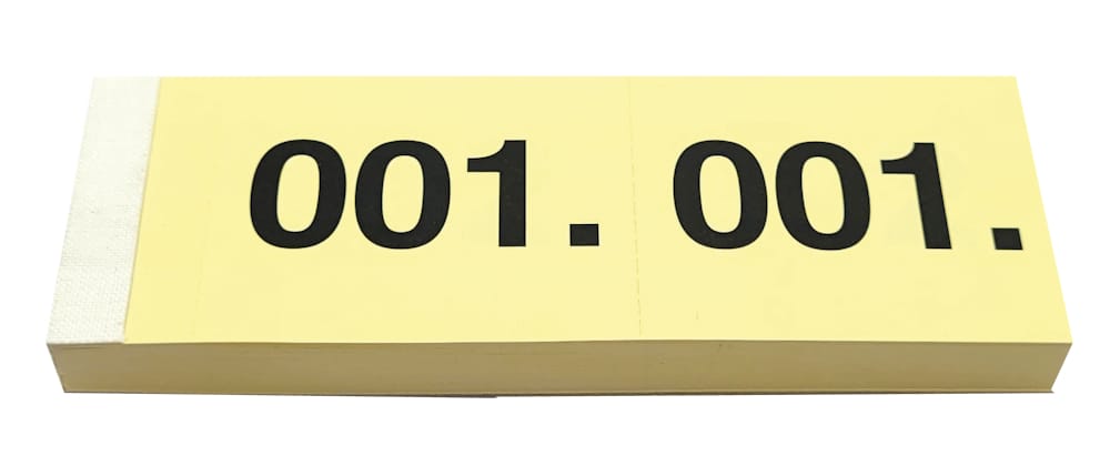 SIMPLEX-13071-7611468130715 SIMPLEX Garderobenblock Nr. 1-100 13071 gelb 100 Blatt – Hochwertig & günstig bei ShopDeca