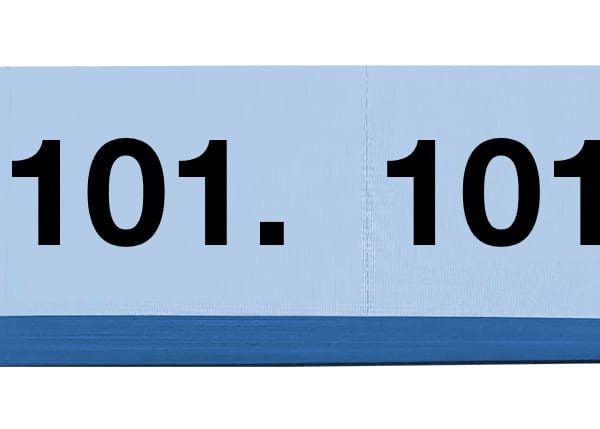 SIMPLEX Garderobenblock 101-200 13082 blau 100 Blatt