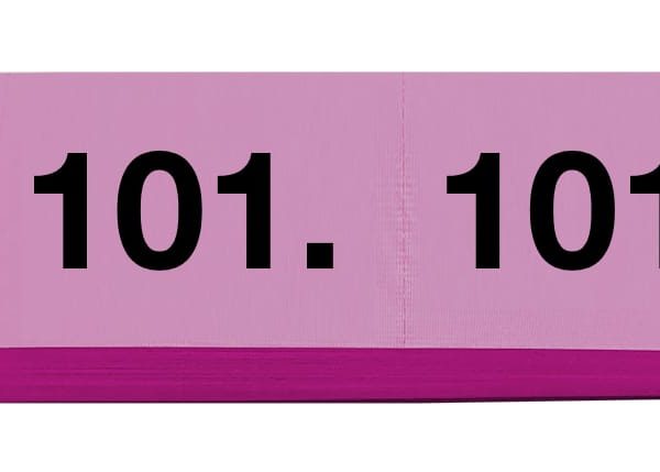 SIMPLEX Garderobenblock 101-200 13083 pink 100 Blatt