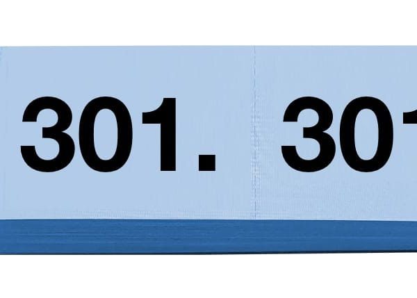 SIMPLEX Garderobenblock 301-400 13096 blau 100 Blatt