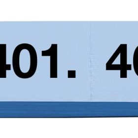 SIMPLEX Garderobenblock 401-500 13103 blau 100 Blatt