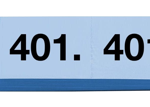 SIMPLEX Garderobenblock 401-500 13103 blau 100 Blatt