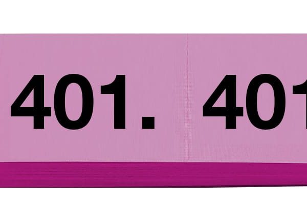 SIMPLEX Garderobenblock 401-500 13104 pink 100 Blatt