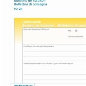 SIMPLEX Lieferscheine D/F/I A5 15178 Durchschreibepapier 50x3 Blatt