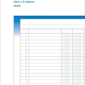 SIMPLEX Kolonnenbuch A4 15474 weiss/blau 50x2 Blatt