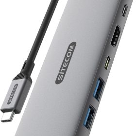 SITECOM USB-C GEN2 Multiport Adapter CN-5506 6 in 1 & PD