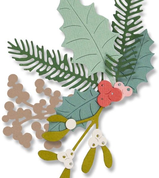 SIZZIX Stanzformen Winterlaub 662571 8er Set