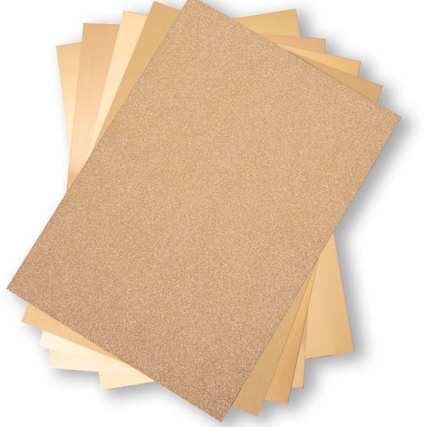 SIZZIX Karton A4 664532 gold 50 Blatt