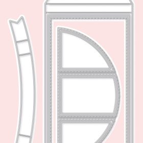 SIZZIX Stanzform 21.2x14.2x0.1cm CD423 Feinlinig 1 Stuck