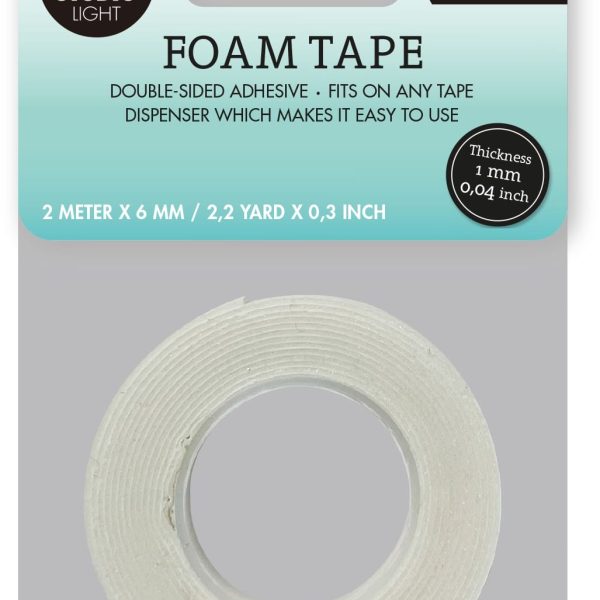 SIZZIX Schaumklebeband 0.1cm FOAMT02 doppelseitig 2 Meter