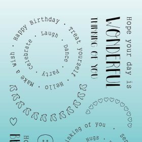 SIZZIX Klarischtstempel Kreise STAMP633 13.8x13.8x0.3cm