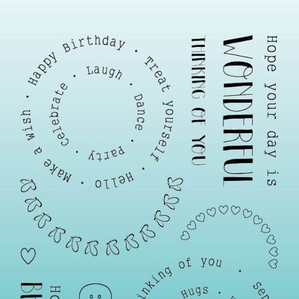 SIZZIX Klarischtstempel Kreise STAMP633 13.8x13.8x0.3cm