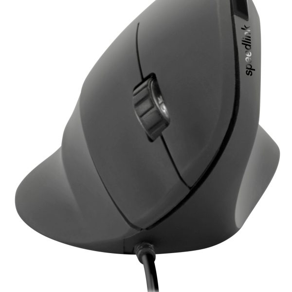SPEEDLINK PIAVO Ergonomic Mouse USB SL-610019-RRBK vertical, rubber-black