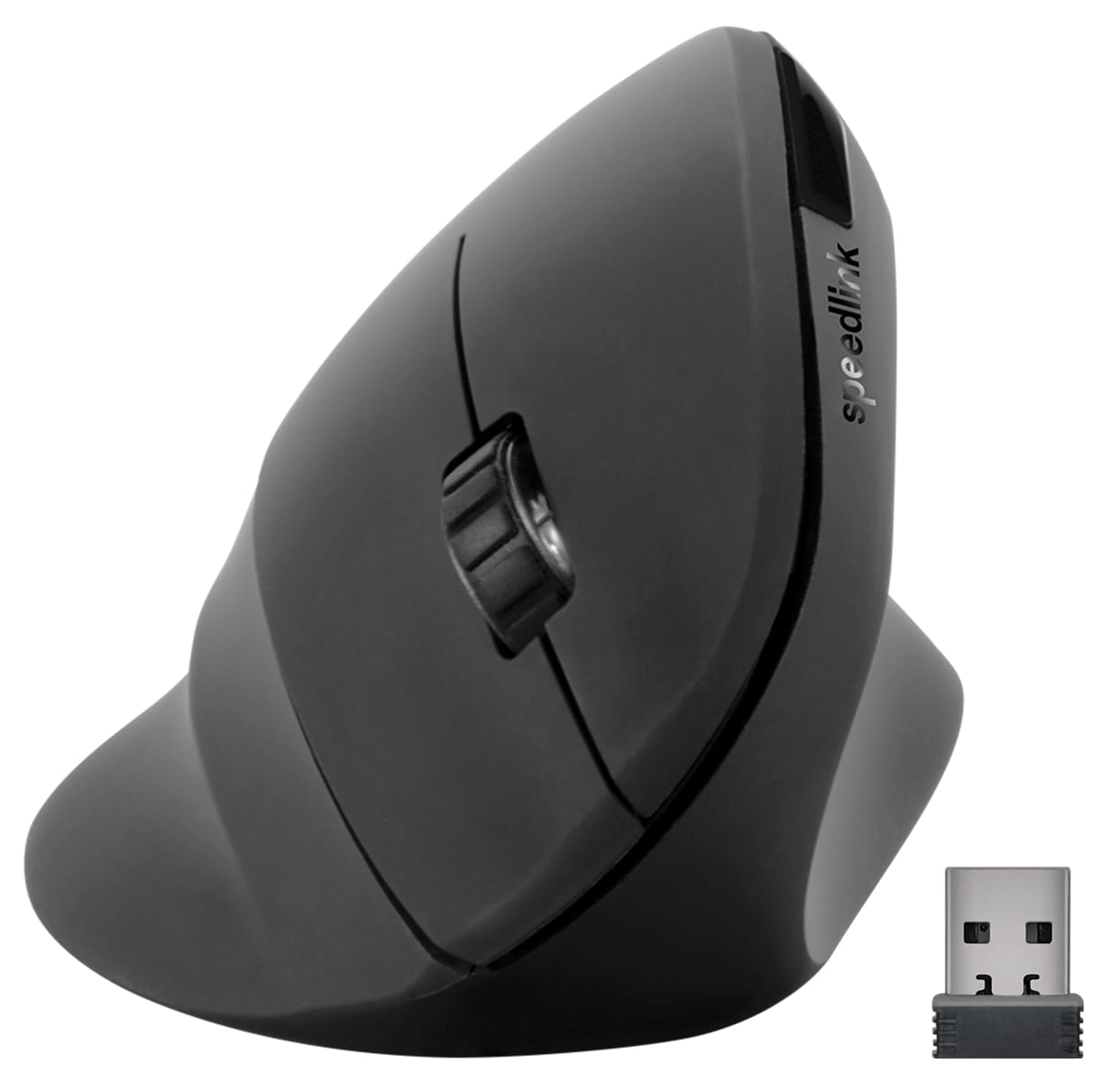 SPEEDLINK-SL-630019-RRBK-4027301318722 SPEEDLINK PIAVO Ergonomic Mouse SL-630019-RRBK wireless, vertical, black – Hochwertig & günstig bei ShopDeca