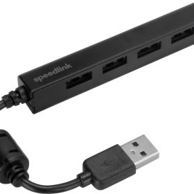 SPEEDLINK SNAPPY SLIM USB HUB 2.0 SL140000B 4-Port black