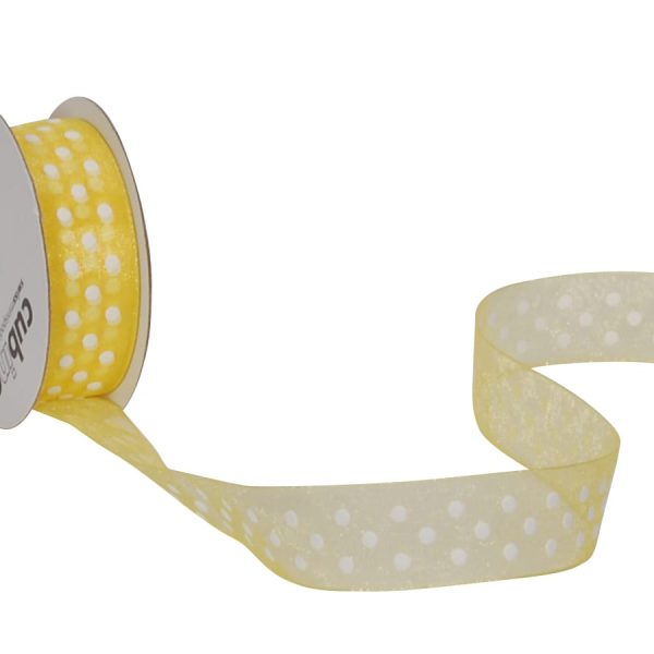 SPYK Band Cubino Dots 1748.1564 15mmx4m gelb-weiss