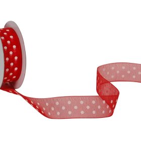 SPYK Band Cubino Dots 1748.1564 15mmx4m rot-weiss