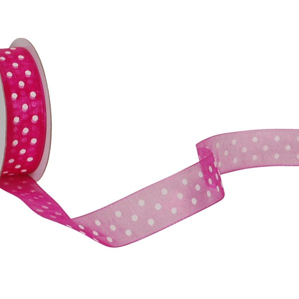 SPYK Band Cubino Dots 1748.1564 15mmx4m pink-weiss
