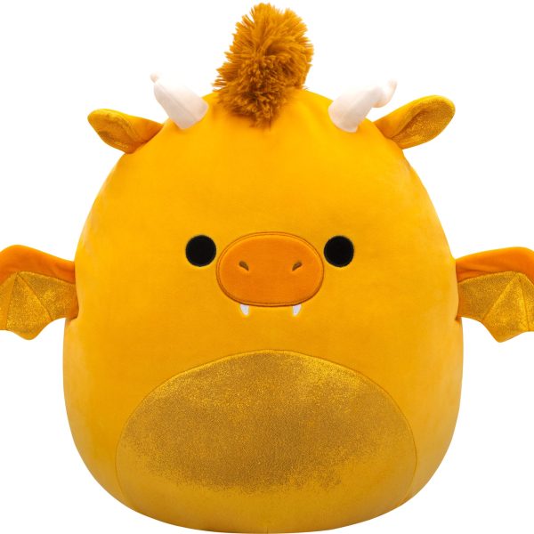 SQUISHMALLOWS Mister Drache 40cm 6700.45339 gold mit glitzerndem Bauch