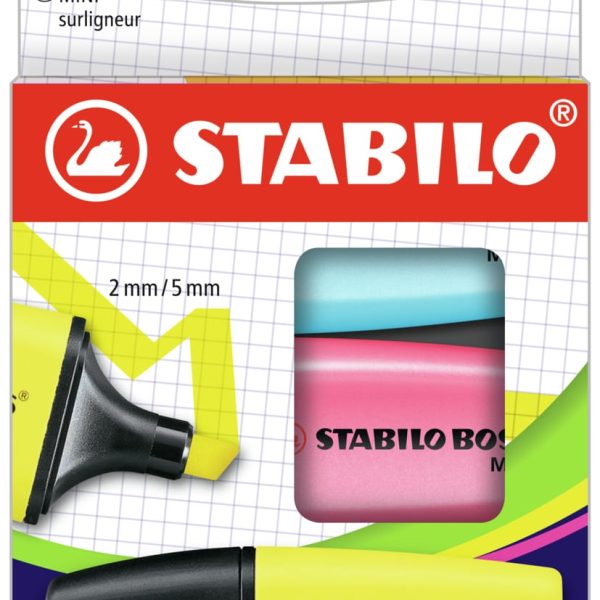 STABILO BOSS MINIpop 07/3-2-01 3 Farben ass.