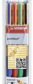 STABILO pointVisco Gelschreiber 0.5mm 1099/4 4 Farben ass.