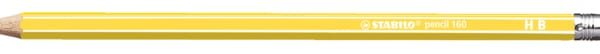 STABILO Bleistift 160 mit Gummi HB 2160/05HB gelb