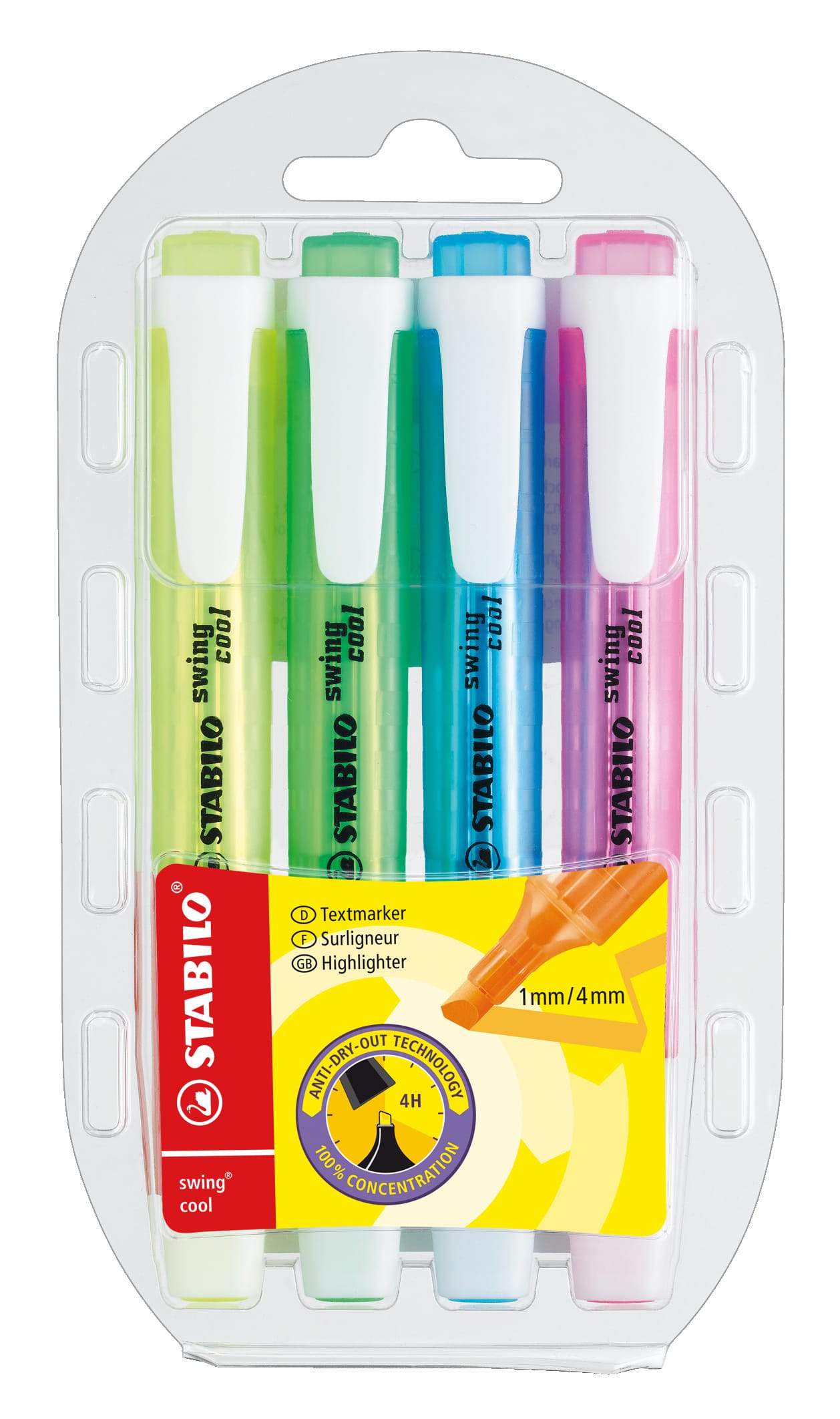 STABILO-275-4-SA-4006381134910 STABILO Swing Cool Leuchtmarker 275/4 SA 4 Farben ass. – Hochwertig & günstig bei ShopDeca