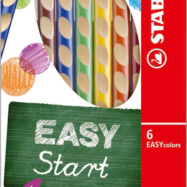 STABILO Farbstifte EASYcolors 331/6 6 Farben L