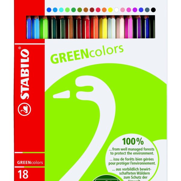 STABILO Farbstifte Greencolors 6019/2181 18 Farben