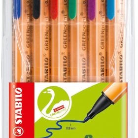 STABILO Faserschr. GREENpoint 0,8mm 6088/6 Etui mit 6 Farben