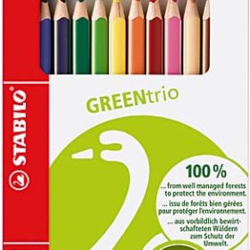 STABILO Farbstifte Green Trio 6203/12 12 Farben Etui