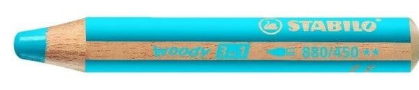 STABILO Farbstifte Woody 3 in 1 880/450 cyanblau