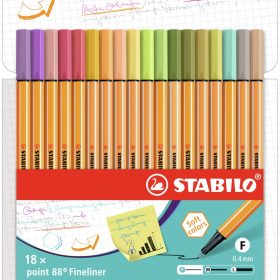 STABILO Feinschreiber Point 88 0.4mm 8818-2-5 18 Farben ass.